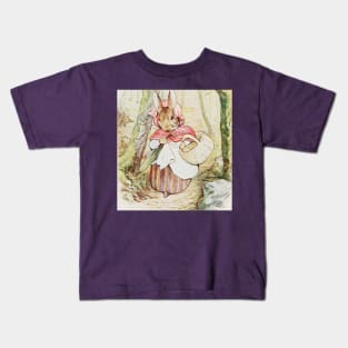 Mrs. Rabbit Goes To Market - Beatrix Potter Kids T-Shirt